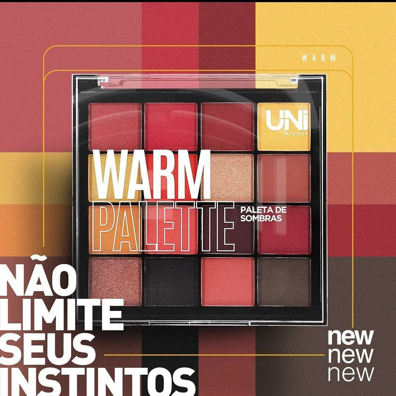Uni Makeup - Paleta De Sombra Warm Palette UN-SO27