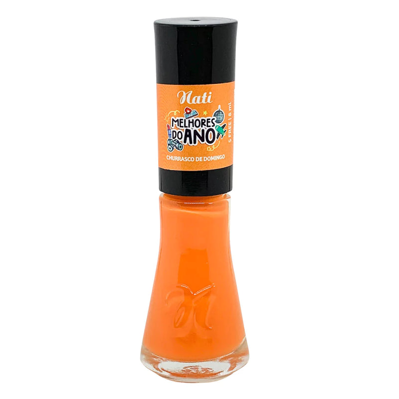 Esmalte Nati Melhores do Ano Churrasco de Domingo Laranja