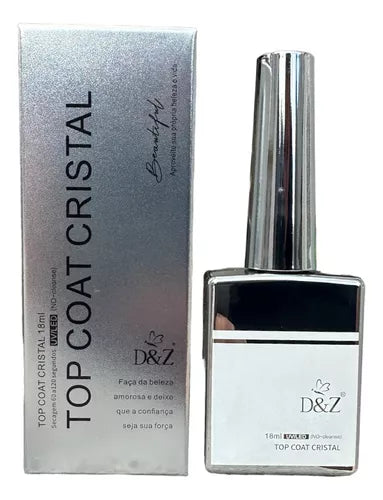 Top Coat Cristal Extra Fino Brilho Anti-risco 18ml - D&z