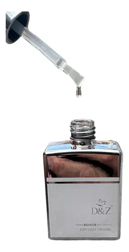 Top Coat Cristal Extra Fino Brilho Anti-risco 18ml - D&z