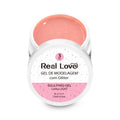 Gel de Alongamento com Glitter para Unhas - Linha Light - 15ml - Real Love