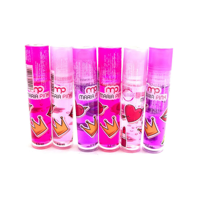 Brilho Labial Rockstar Maria Pink MP-10010 Sortido