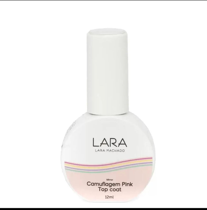 Top Coat Camuflagem Pink 12ml Lara Machado