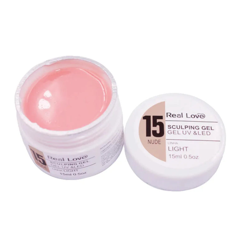 GEL SCULPTING NUDE 15 LINHA LIGHT 15ML REAL LOVE