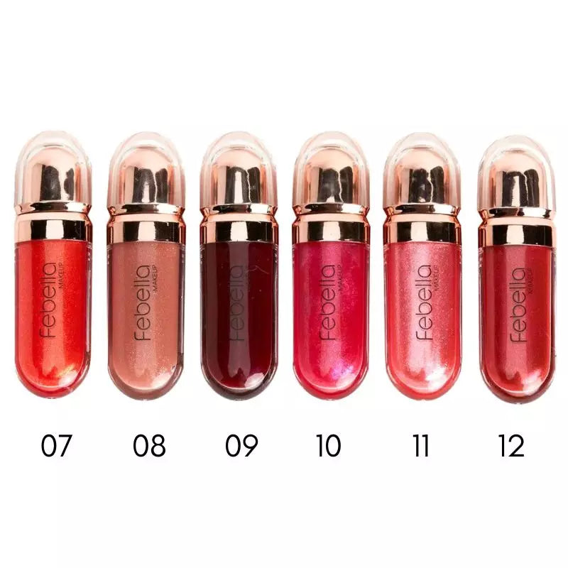 Gloss Labial Brilhante - Febella Makeup