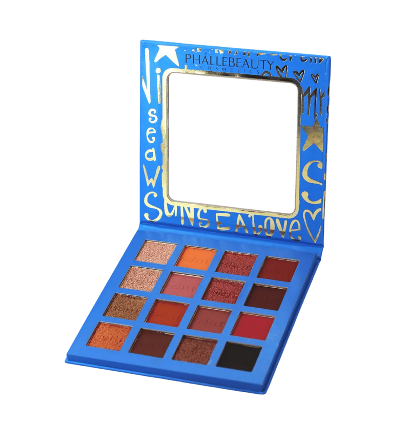 Paleta de Sombras Blue Phállebeuty cosmetics