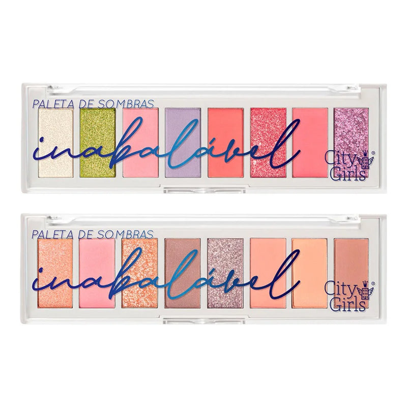 Paleta de Sombras inabalável City Girls CG262 Tons Variados