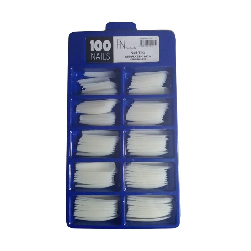 Tips De Unha Postiça Fan Nails Realista Natural - 100un