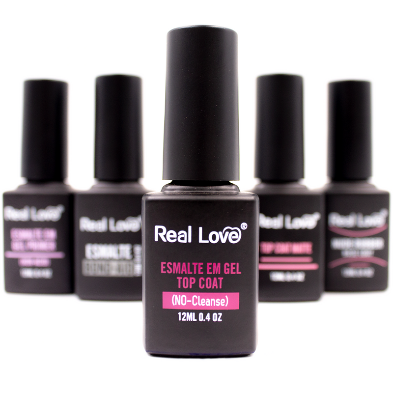 Esmalte em Gel Top Coat NO-Cleanse - Real Love